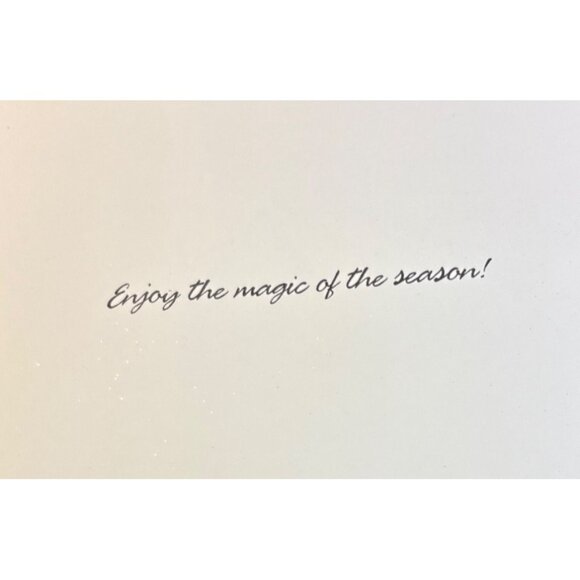 Holly & Winter Glitter Holiday Cards Set With Red Envelopes Set of 18 Beautiful - Picture 4 of 6